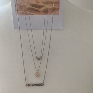 NWT Urban Outfitters Silver Layered Necklace